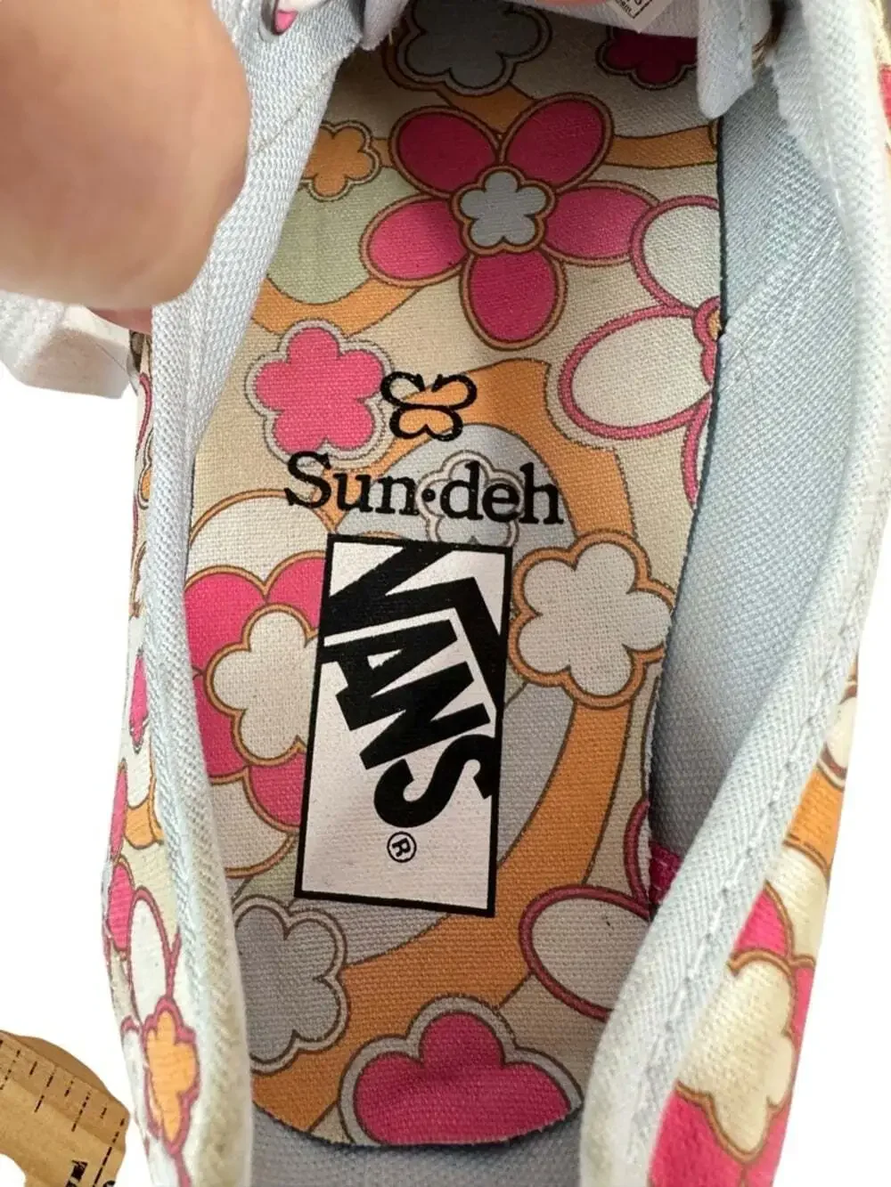 Vans Authentic Platform Sun-Deh Floral Sneakers Womens 8 Retro Canvas